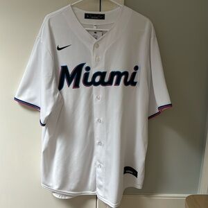 Nike Authentic Miami Marlins Jazz Chisholm JR MLB Baseball Jersey Men’s Sz: XL